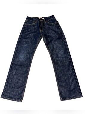Levi's Boy's Size 16 Regular Straight Leg Denim Jeans Dark Wash Blue